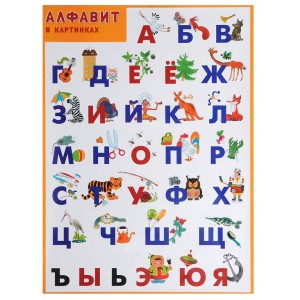 Плакат "Алфавит" Только самовывоз в Кракове!
