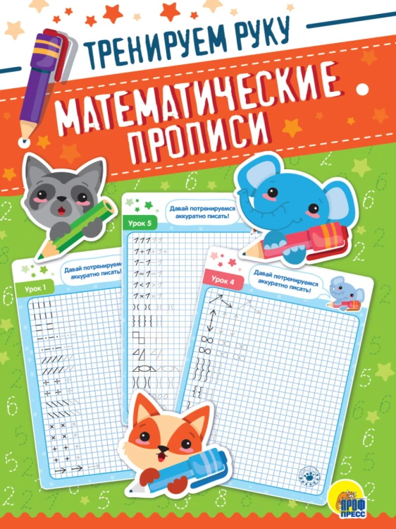 МАТЕМАТИЧЕСКИЕ  ПРОПИСИ. ТРЕНИРУЕМ РУКУ