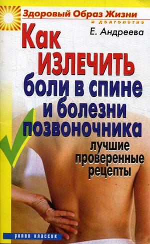 Как излечить боли в спине и болезни позвоночника. Лучшие проверенные рецепты. Андреева Е.А.