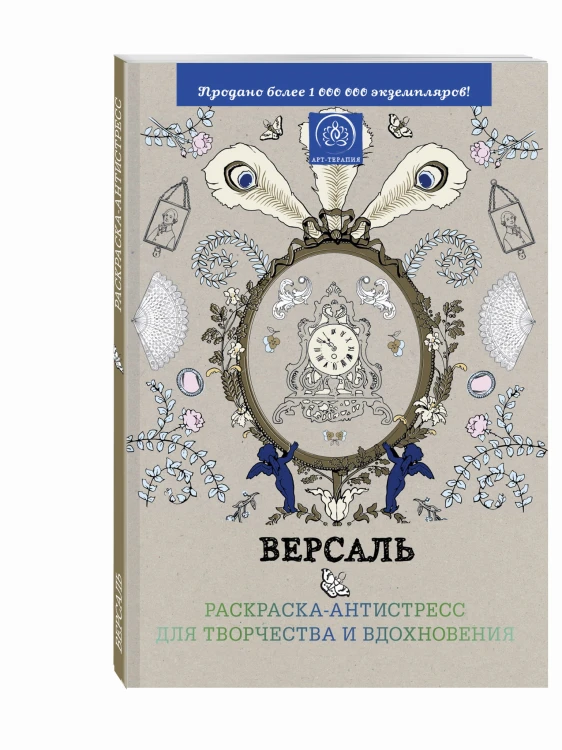 Подарочный комплект со скидкой: 2 раскраски («Версаль. Раскраска-антистресс для творчества и вдохновения» и «Страна фей. Раскраска-антистресс для творчества и вдохновения») + цветные карандаши "Кот Саймон"