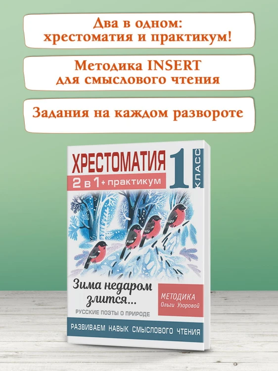 Хрестоматия. Практикум. Развиваем навык смыслового чтения. Зима недаром злится. Русские поэты о природе. 1 класс