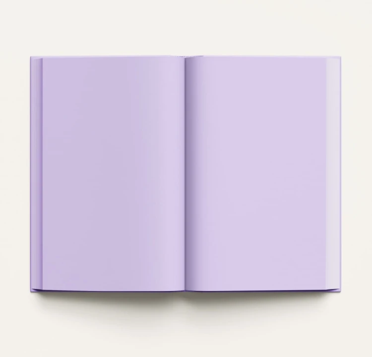 Lavender Note. Мои лавандовые мечты. Блокнот с цветными страницами (обложка на ткани)
