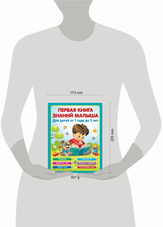 Первая книга знаний малыша для детей от 1 года до 3 лет
