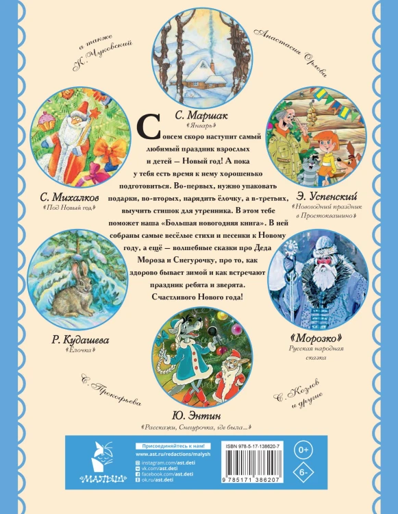 Большая новогодняя книга. Сказки и стихи
