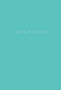 Mint Note. Стильный блокнот с "мятными" страницами