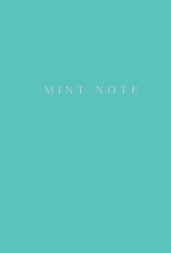 Mint Note. Стильный блокнот с "мятными" страницами