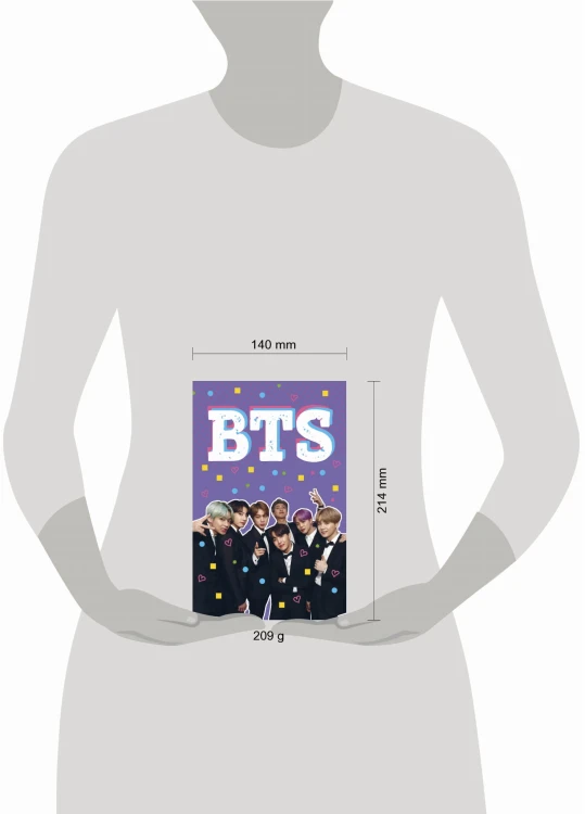 Блокнот BTS. Твой яркий проводник в корейскую культуру! (формат А5, мягкая обложка)