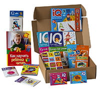 Посылка. Большой комплект IQ-игр. Учимся читать сложные слова, словосочетания, предложения