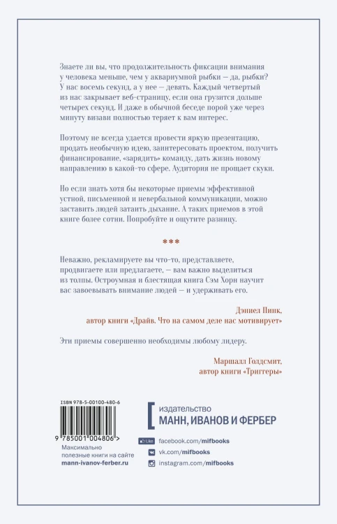 Минуту внимания. Как заинтриговать и увлечь любую аудиторию