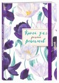 Книга для записи рецептов. Большие тюльпаны на белом