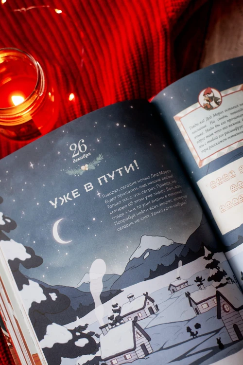 Новогодняя книга-адвент. Волшебный декабрь. Рецепты, задания, поделки. С 1 по 31 декабря