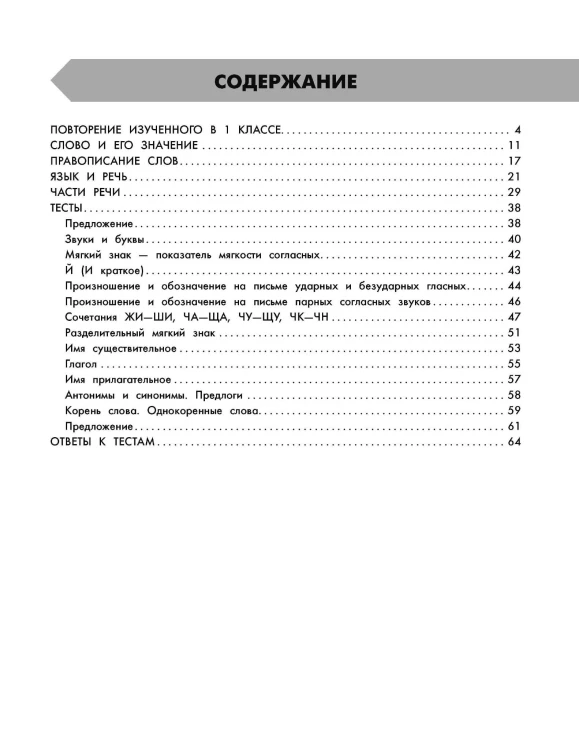 Русский язык в схемах и таблицах. Все темы школьного курса 2 класса с тестами.