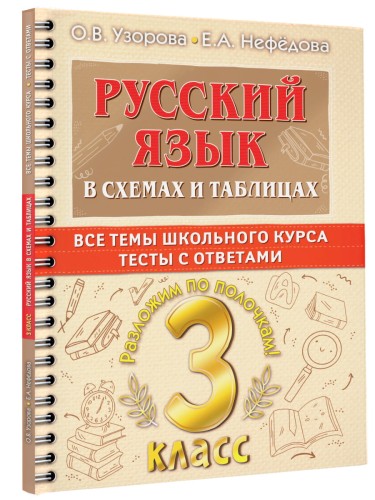 Русский язык в схемах и таблицах. Все темы школьного курса 3 класса с тестами.