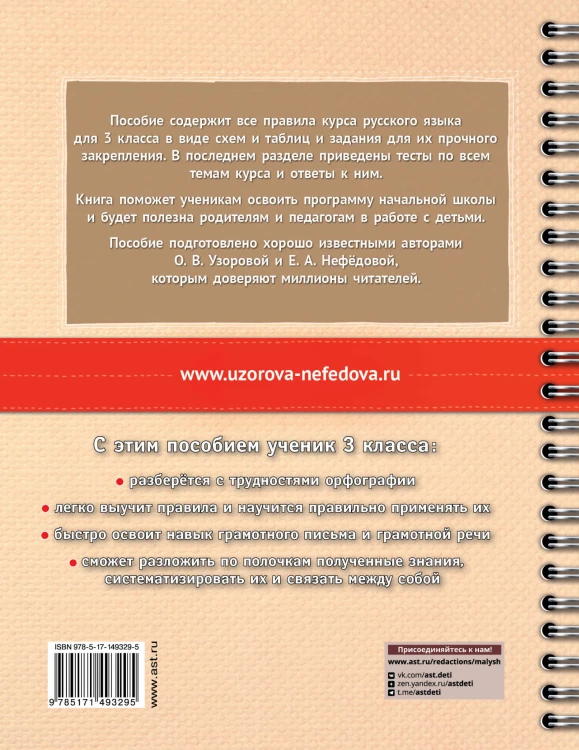 Русский язык в схемах и таблицах. Все темы школьного курса 3 класса с тестами.
