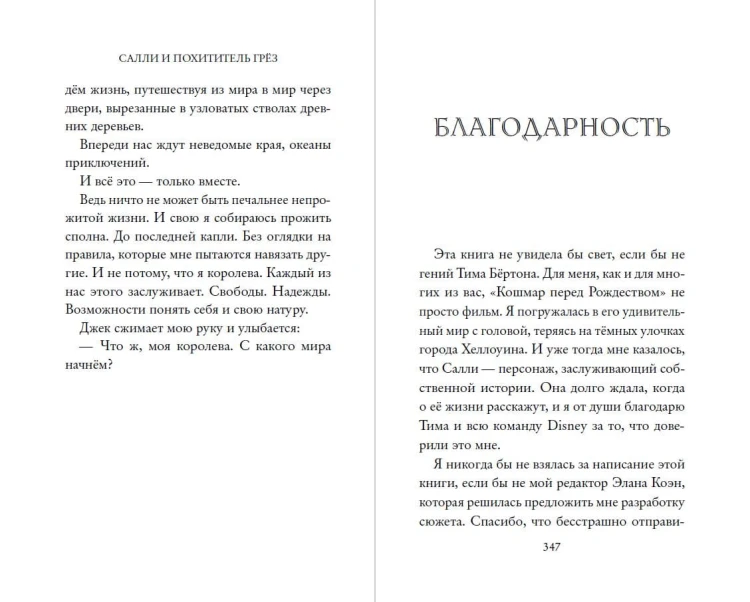 Кошмар перед Рождеством. Салли и похититель грёз