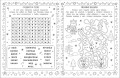 Снежные игры с шерстяными носочками и карандашами. Очень уютная книга головоломок