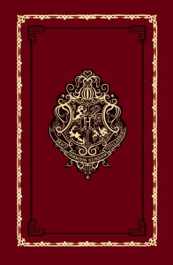 Блокнот. Гарри Поттер. Хогвартс (А5, 192 стр, цветной блок, обложка из красной кожи с золотым тиснением)