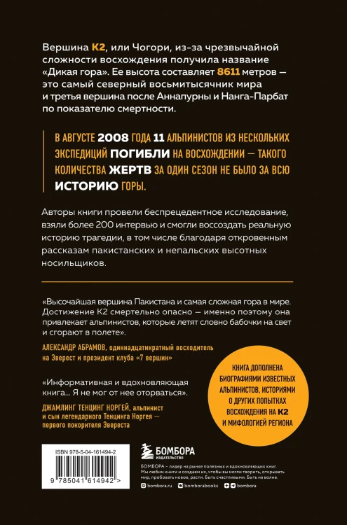 Смертельный спуск. Трагедия на одной из самых сложных вершин мира — К2