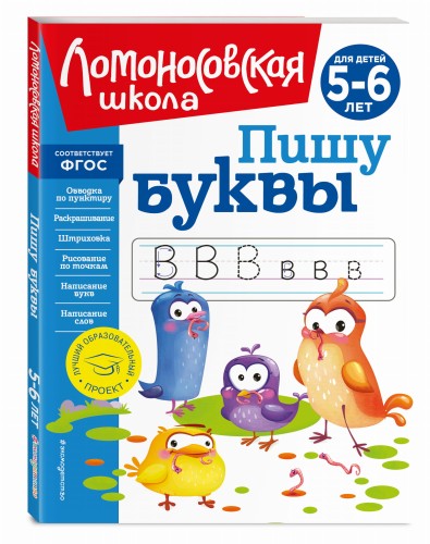 Пишу буквы: для детей 5-6 лет (новое оформление)