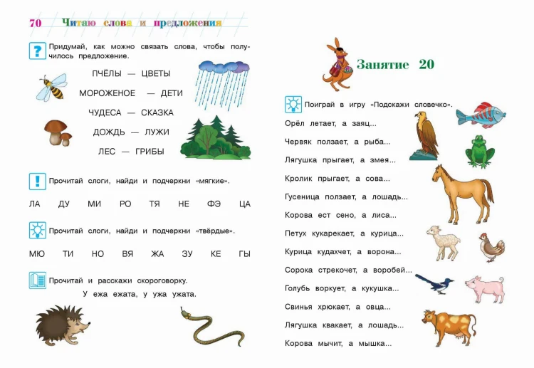 Читаю слова и предложения: для детей 6-7 лет (новое оформление)