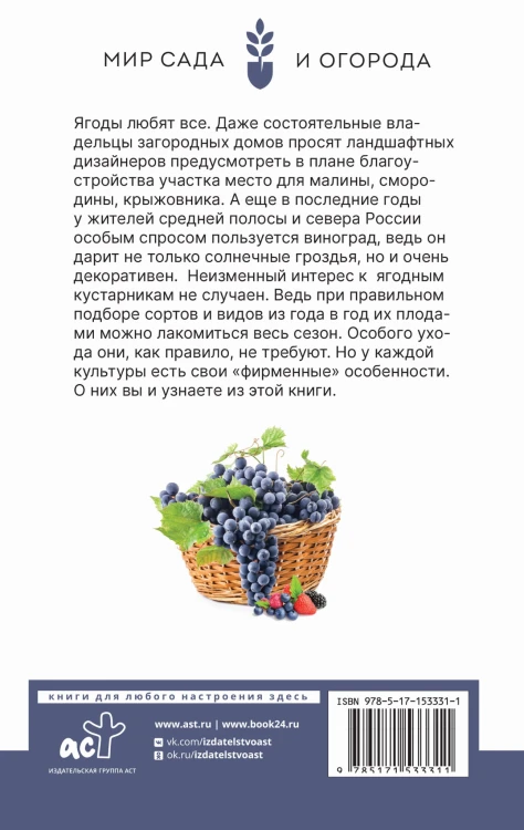 Виноград, голубика, малина, смородина и другие любимые ягоды. Особенности выращивания своими руками