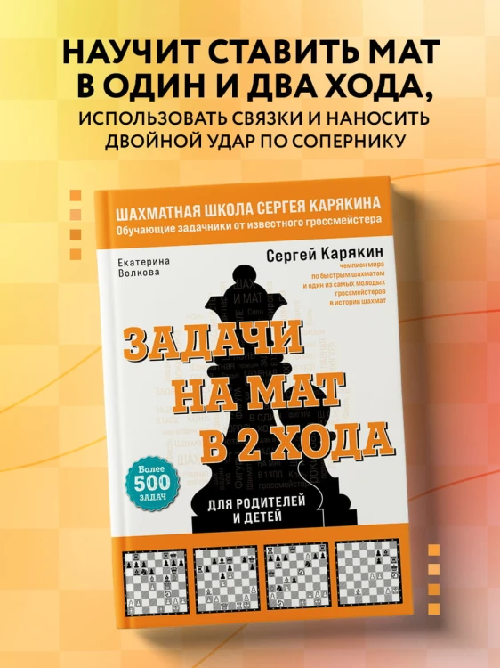 Шахматы. Задачи на мат в 2 хода. Более 500 задач