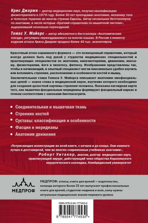 Современный атлас анатомии человека. Карманное пособие по строению костей, мышц, миофасциальных цепей и принципам движения тела