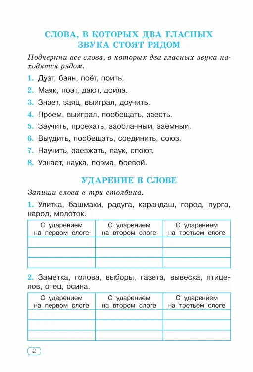 Тренажер по русскому языку. 3 класс