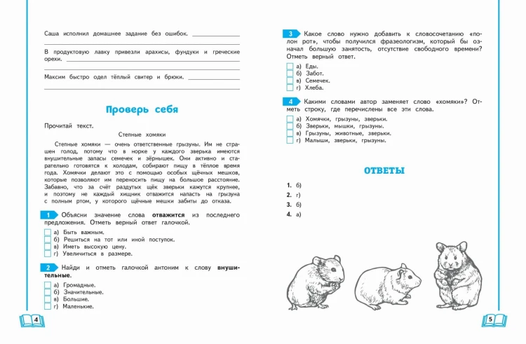 Учимся писать грамотно. 4 класс