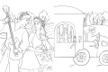 Бременские музыканты. Раскраска