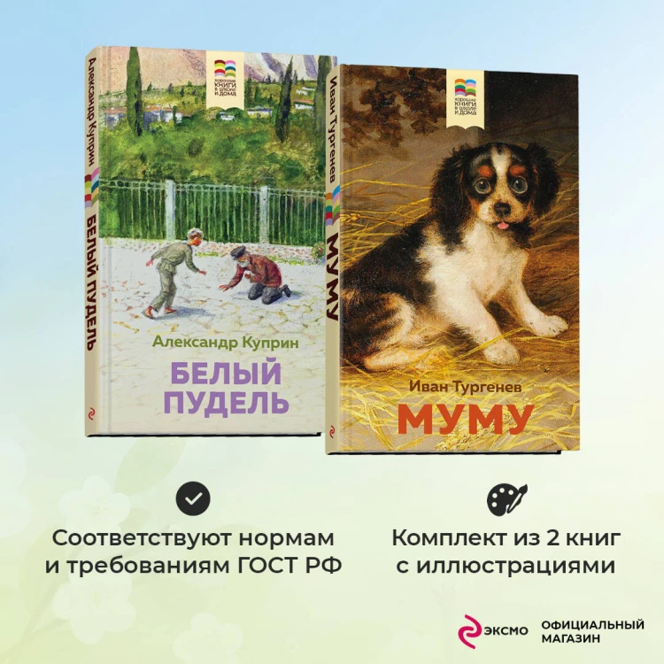Набор из 2 книг: Муму, Белый пудель