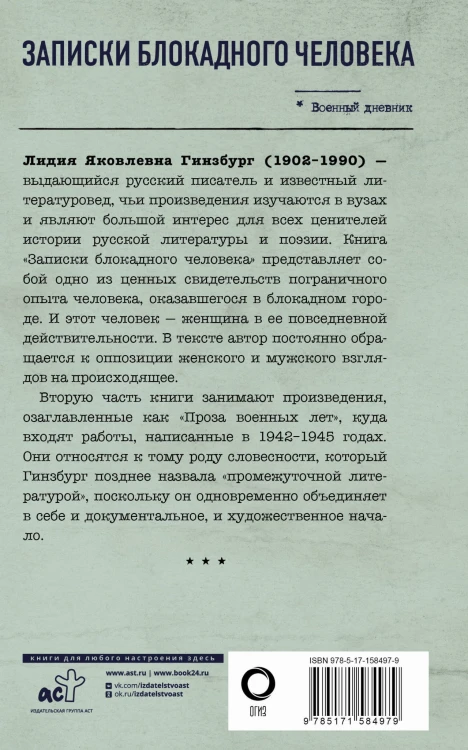 Записки блокадного человека