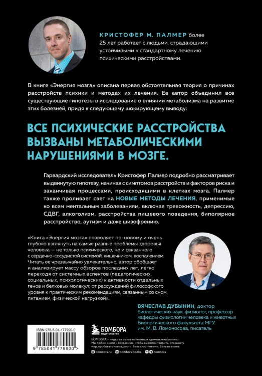 Энергия мозга. Теория развития всех психических заболеваний, объясняющая их общую причину
