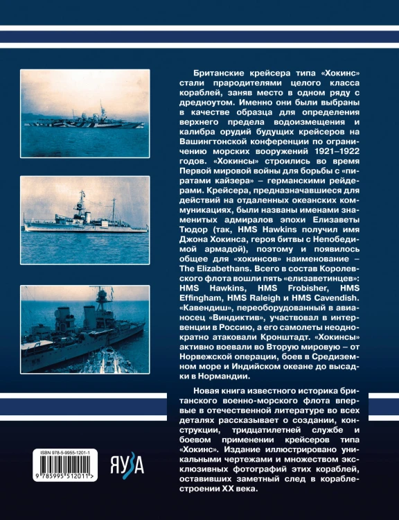 Британские крейсера типа «Хокинс». Предтечи «вашингтонских крейсеров»