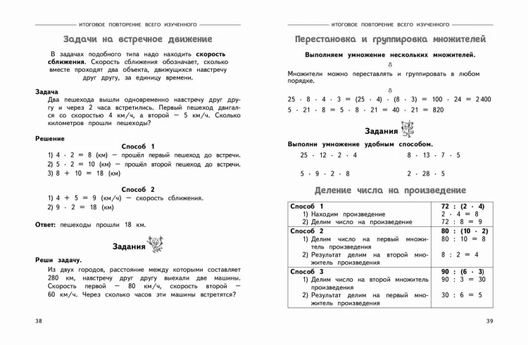 Полный годовой курс математики в таблицах и схемах: 4 класс
