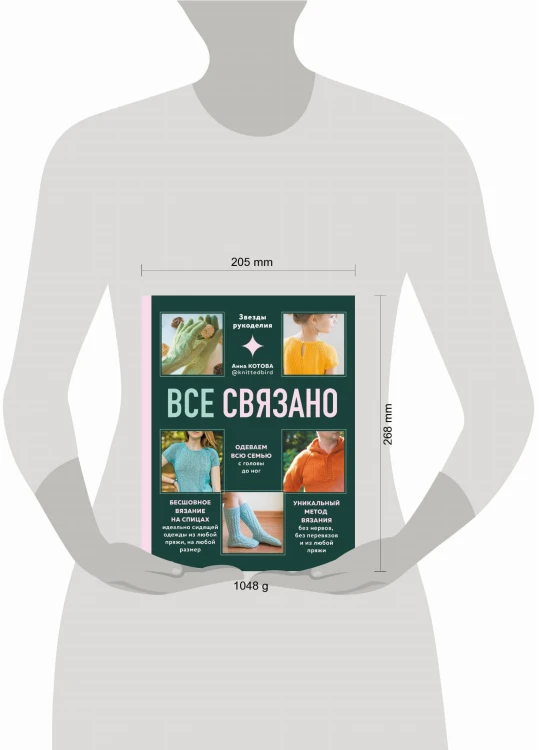 ВСЕ СВЯЗАНО. Бесшовное вязание на спицах идеально сидящей одежды из любой пряжи, на любой размер. Одеваем всю семью с головы до ног. Уникальный метод вязания без нервов, без перевязов и из любой пряжи