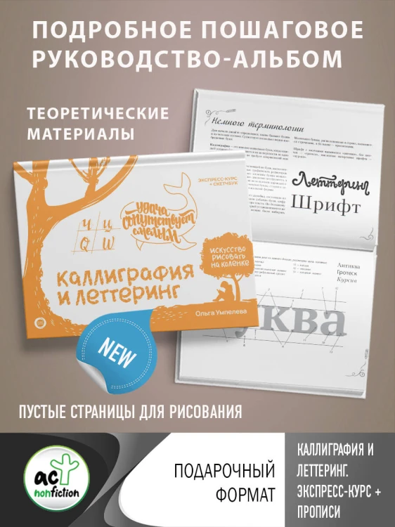 Каллиграфия и леттеринг. Экспресс-курс + прописи