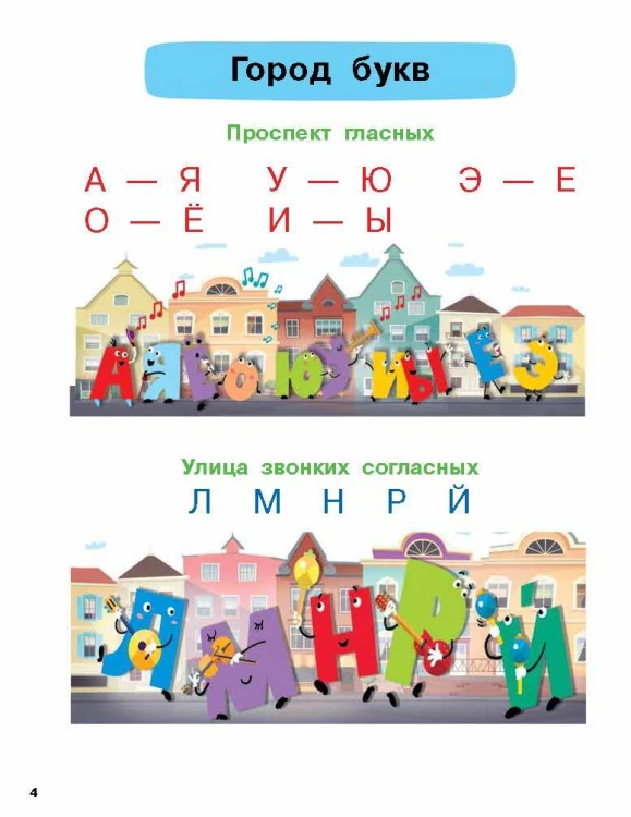 Букварь с большими буквами для малышей от 2-х лет