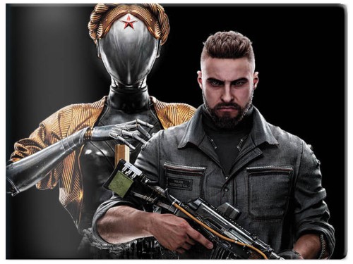 Кардхолдер. Atomic Heart. Близняшка и майор Нечаев (в форме книжки, 215х65 мм)