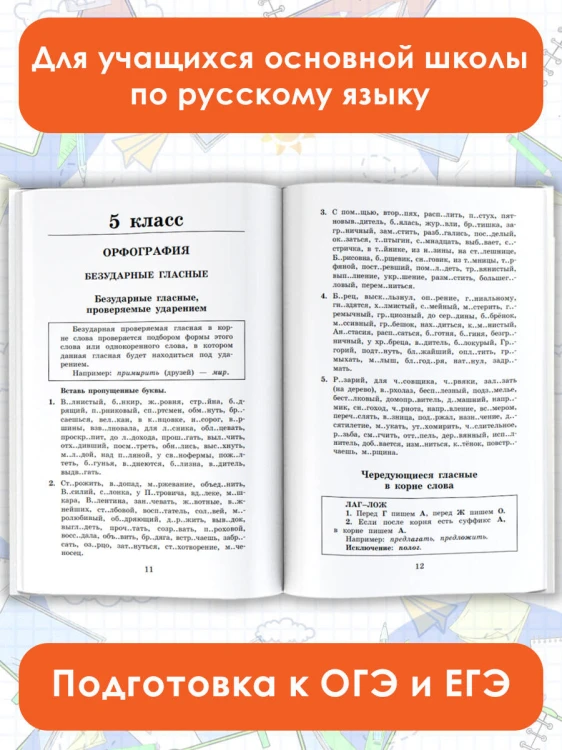 Правила и упражнения по русскому языку. 5-9 классы