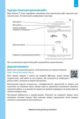 Робочий зошит. Біологія. 7 клас