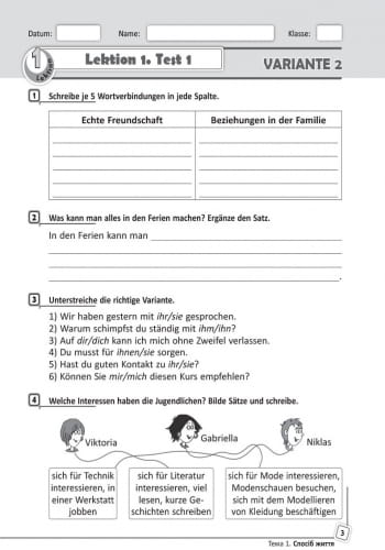 ТЗ. Німецька мова. 9 кл. (до підр. Deutsch lernen ist super!)
