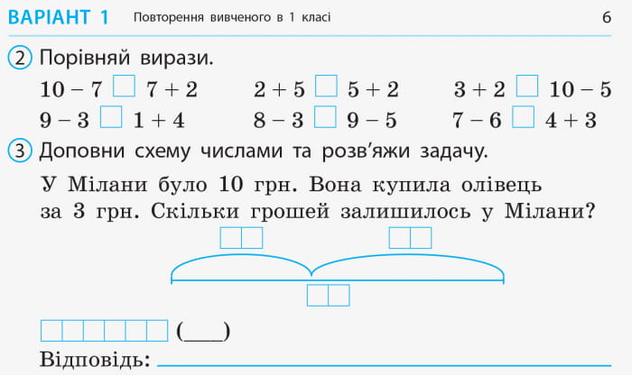Математика. 2 клас. Відривні картки. До підручника Н. Листопад