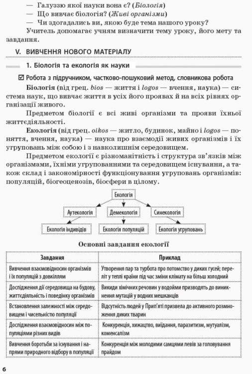 Біологія і екологія (рівень стандарту). 10 клас. Розробки уроків