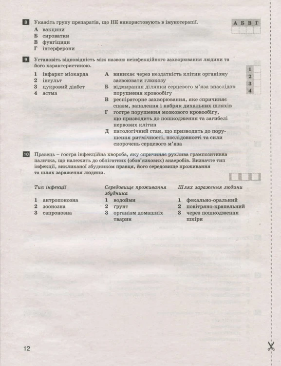 Тестовий контроль результатів навчання. Біологія і Екологія 11 кл. Рівень Стандарту (+Додаток)