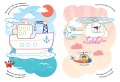 Розмальовки. Віршики. Завдання. Транспорт