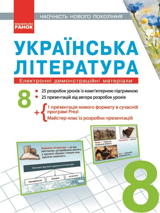 Українська література. 8 клас. Презентації до уроків