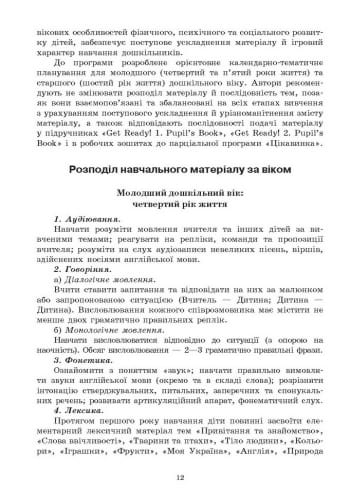 Англійська мова. Метод. рекомендації. Програма Цікавинка