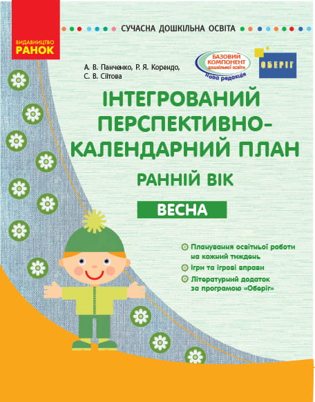 Інтегрований перспективно-календарний план. ВЕСНА Ранній вік (за програмою Оберіг)