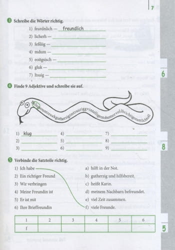 Німецька мова. 5 клас. Зошит з лексичними вправами (Einfaches Vokabellernen)